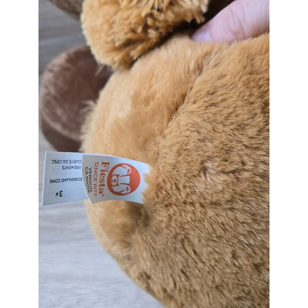 Fiesta Highland Cow Plush X-Large 24” Stuffed Animal Brown Buffalo RARE W/Tags
